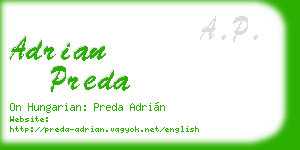 adrian preda business card